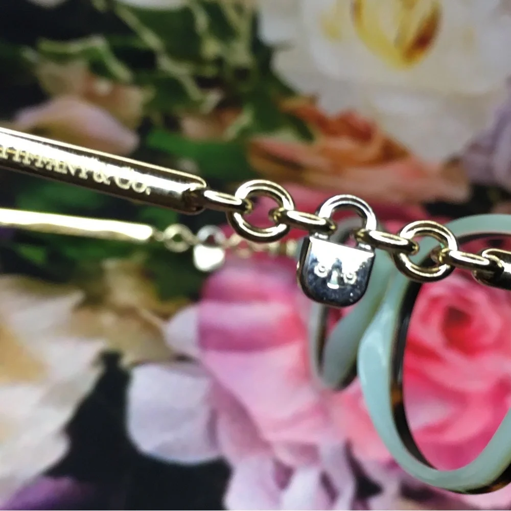 Tiffany & Co. Teal Black & Gold with side Locks frames glasses